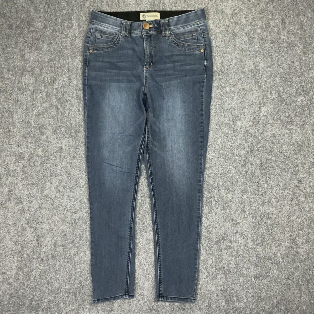 Democracy Jeans Womens Size 6 Blue Denim Ab Technology Skinny